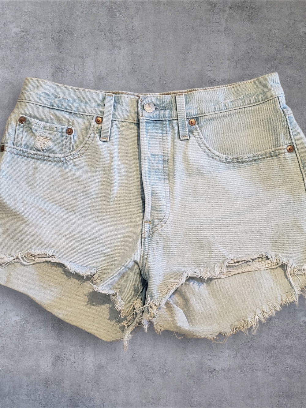 Levi's 501 Original Fit High-Rise Denim Cutoff Shorts